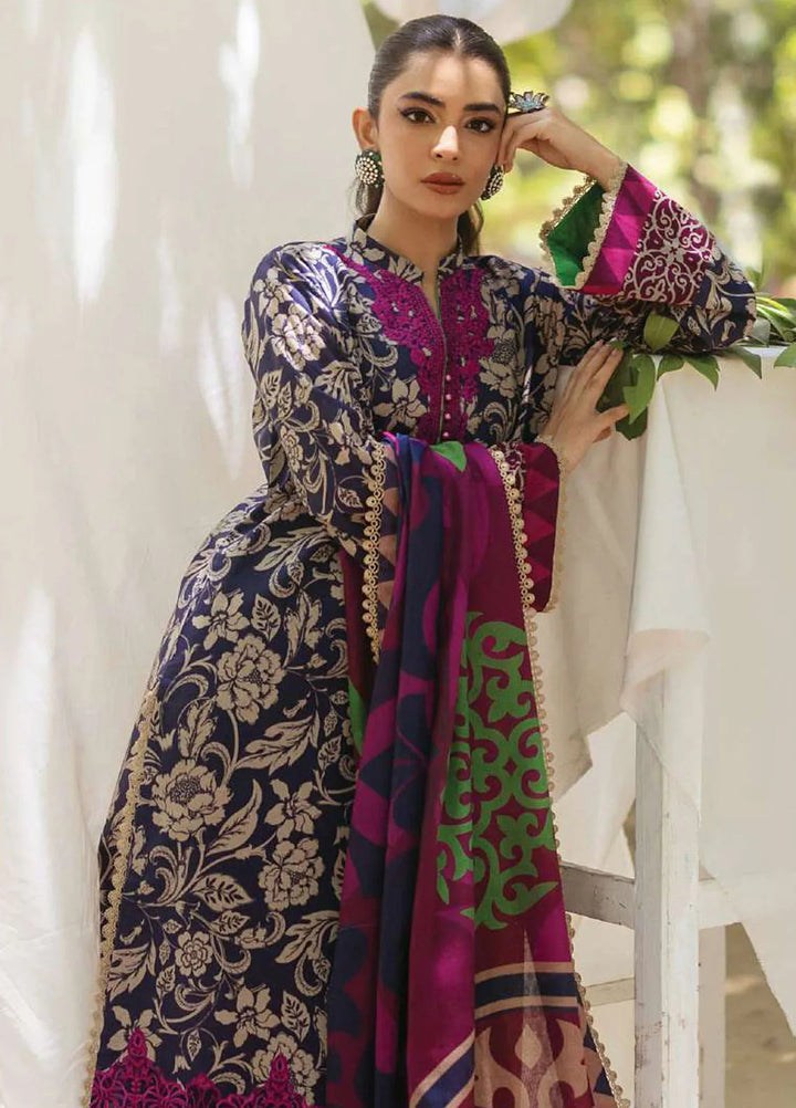 Tahra by Zainab Chottani Embroidered Lawn Suit Unstitched 3 Piece ZC24T 7B Tamara - Summer Collection