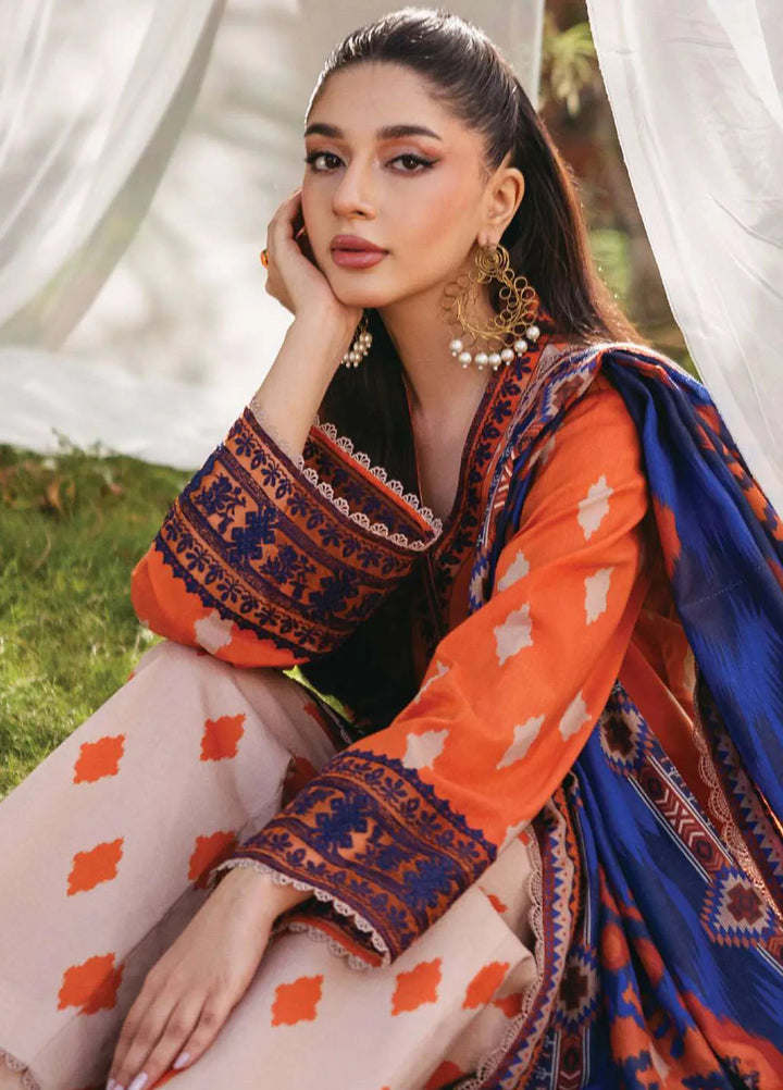 Tahra by Zainab Chottani Embroidered Lawn Suit Unstitched 3 Piece ZC24T 8A Liza - Summer Collection