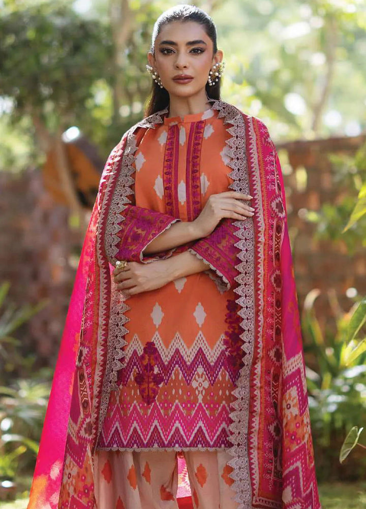 Tahra by Zainab Chottani Embroidered Lawn Suit Unstitched 3 Piece ZC24T 8B Liza - Summer Collection