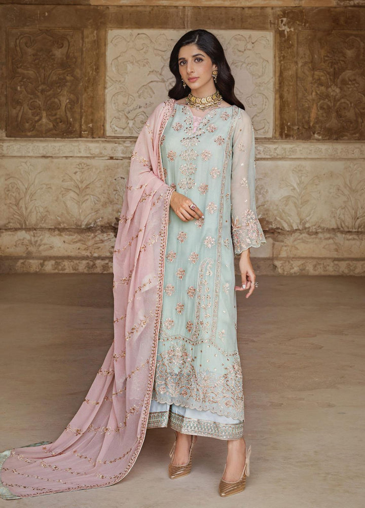 Tahra By Zainab Chottani Embroidered  Suits Unstitched 3 Piece TZC23LF D-05 Dilbar - Luxury Festive Collection