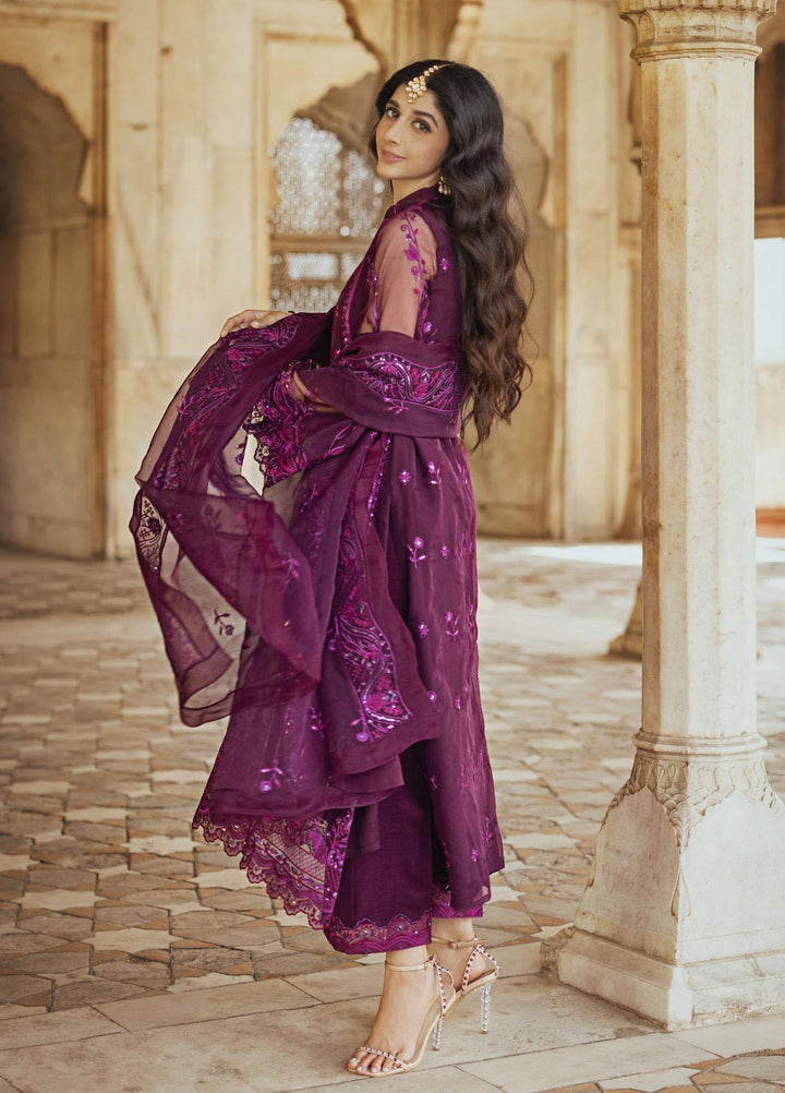 Tahra By Zainab Chottani Embroidered  Suits Unstitched 3 Piece TZC23LF D-10 Mah bano - Luxury Festive Collection