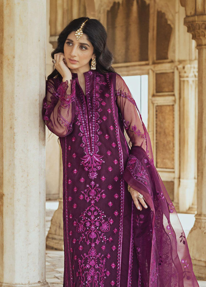 Tahra By Zainab Chottani Embroidered  Suits Unstitched 3 Piece TZC23LF D-10 Mah bano - Luxury Festive Collection