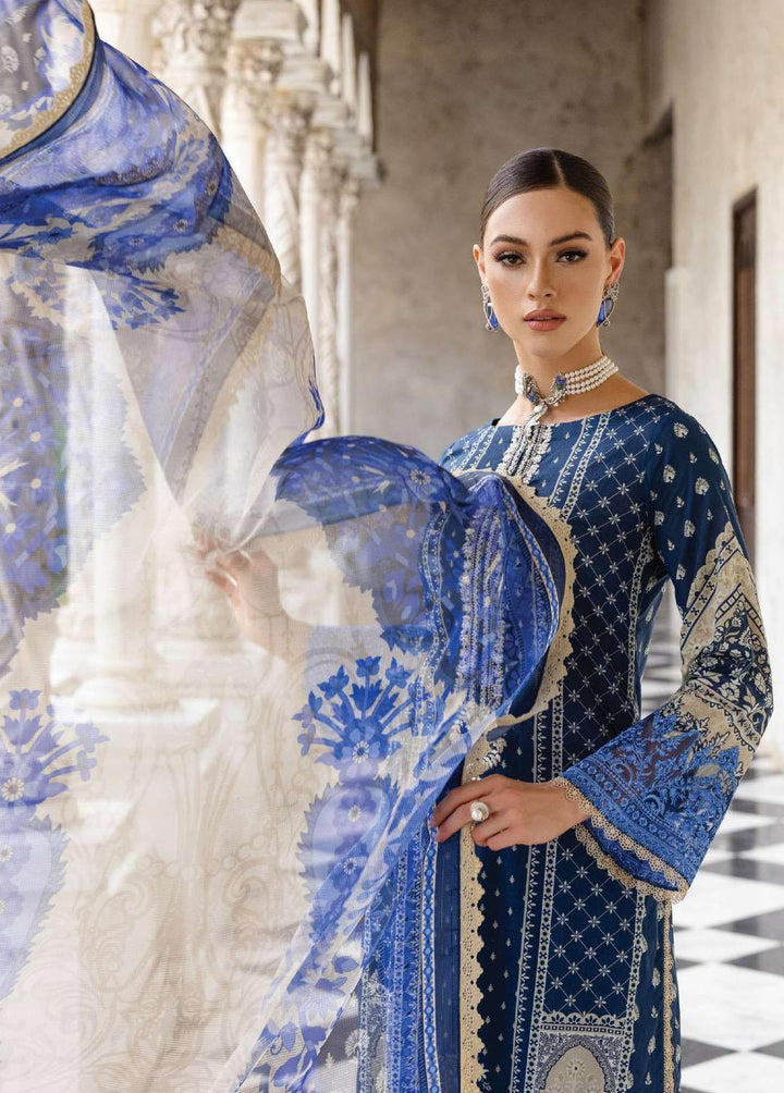 Tahra By Zainab Chottani Embroidered Lawn Suits Unstitched 3 Piece TZC23L Celestial Bliss 9B - Summer Collection