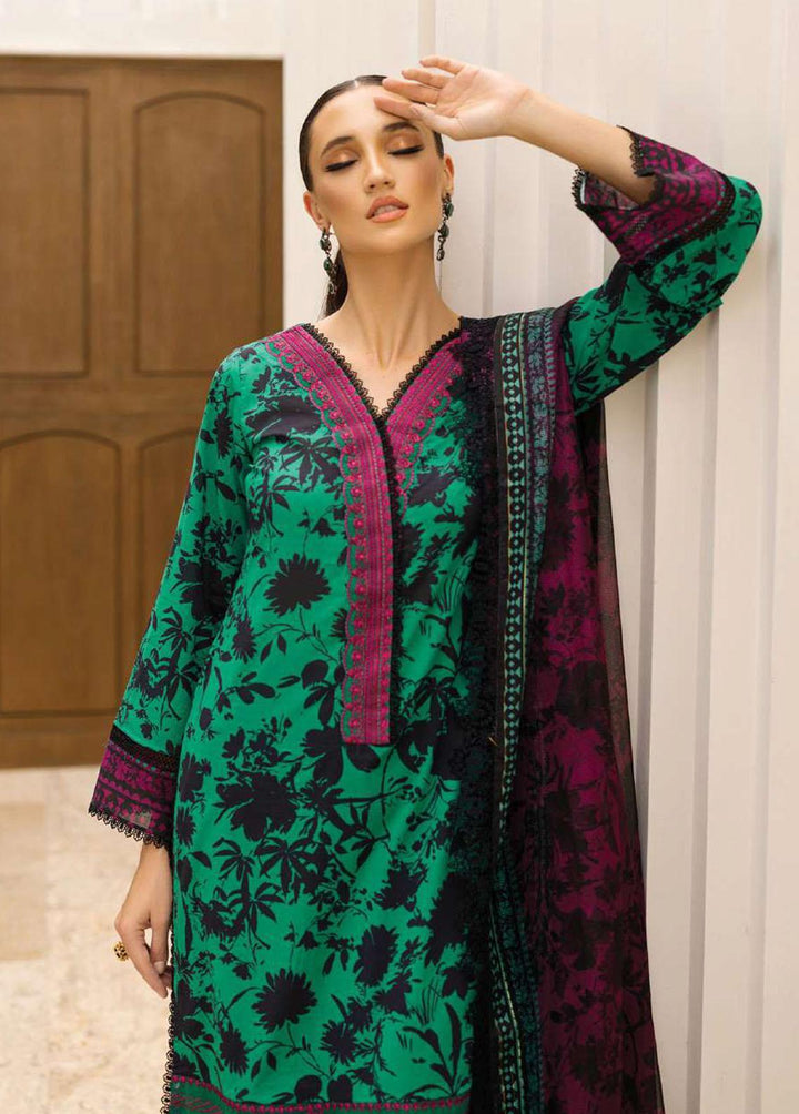 Tahra By Zainab Chottani Embroidered Lawn Suits Unstitched 3 Piece TZC23L Mysti Peony 5A - Summer Collection