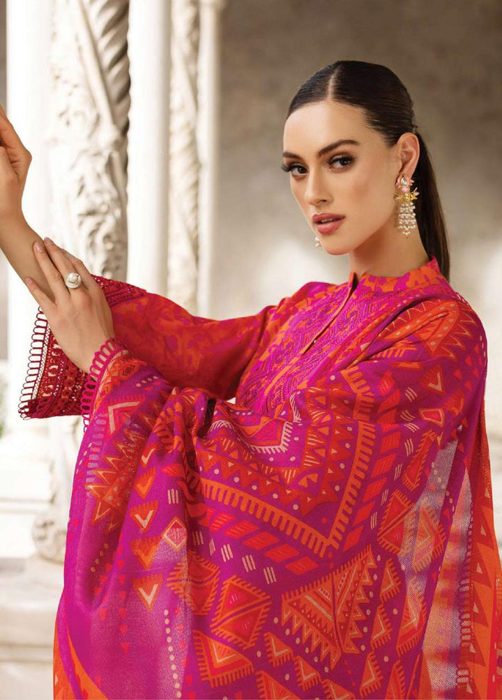 Tahra By Zainab Chottani Embroidered Lawn Suits Unstitched 3 Piece TZC23L Poppy Zest 4A - Summer Collection