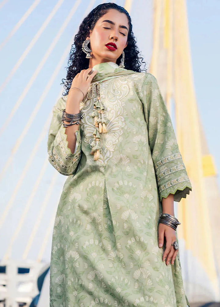 Taneez By Roheenaz Embroidered Lawn Suit Unstitched 3 Piece ENZ24T RNB-07A Raha - Summer Collection