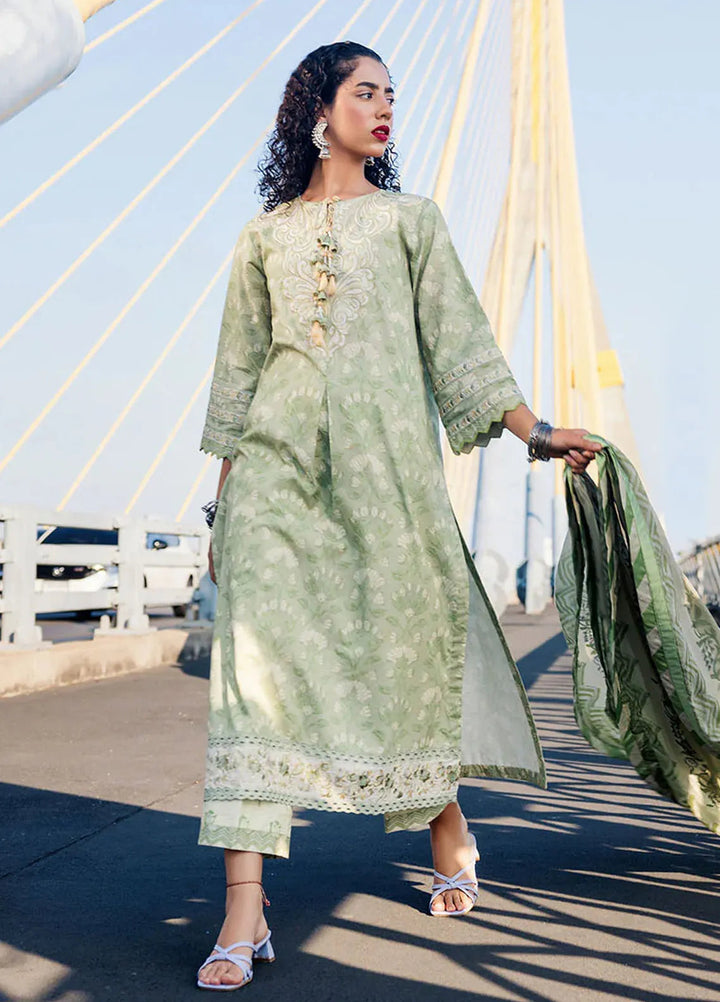 Taneez By Roheenaz Embroidered Lawn Suit Unstitched 3 Piece ENZ24T RNB-07A Raha - Summer Collection