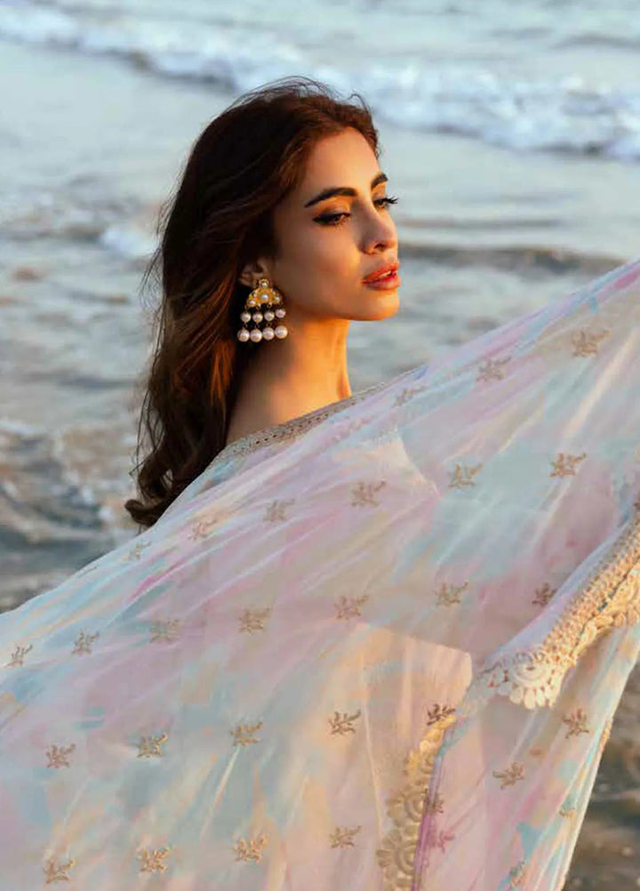 Tehzeeb by Riaz Arts Embroidered Lawn Suit Unstitched 3 Piece RA25TC TL-424 - Summer Collection