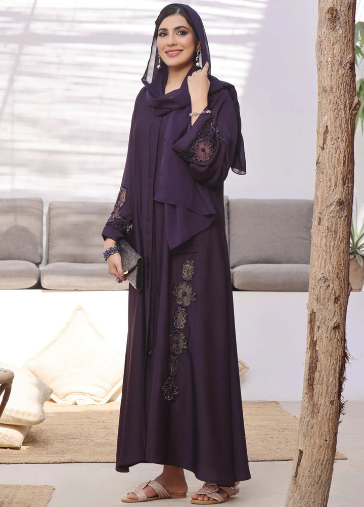 TGM Pret Appliqued Nidha Abaya Ruhi