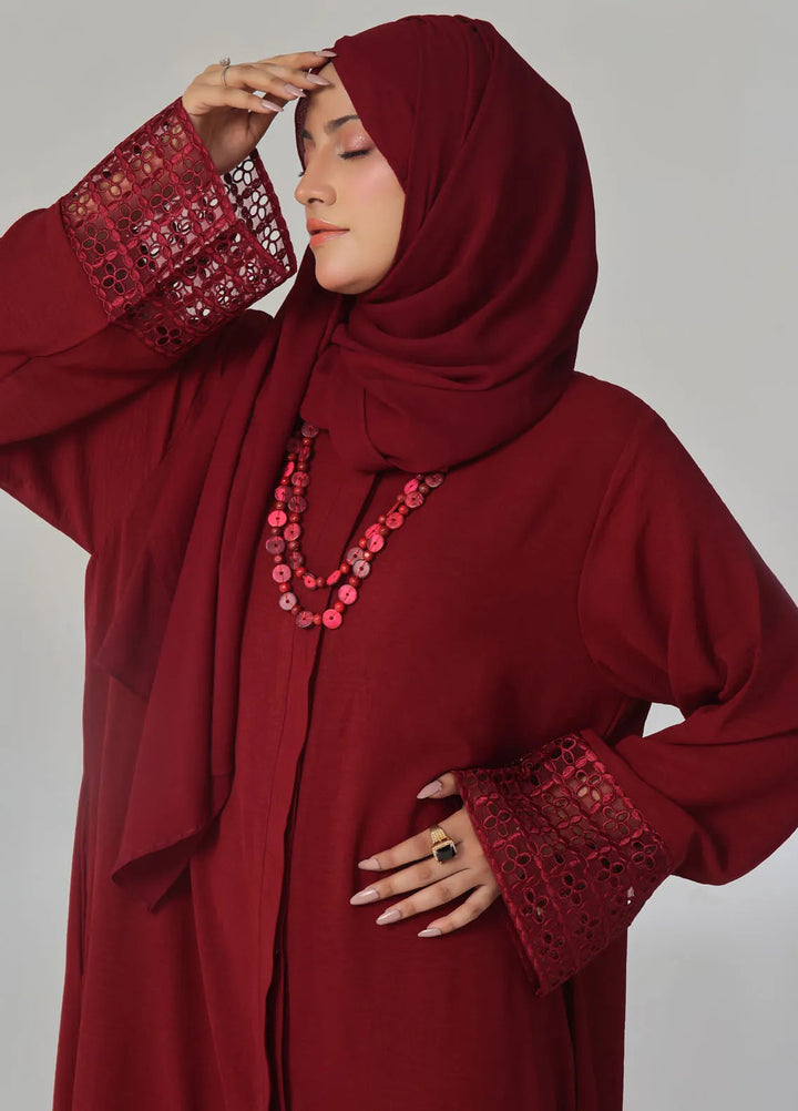 TGM Pret Embroidered Cypress Abaya Manha