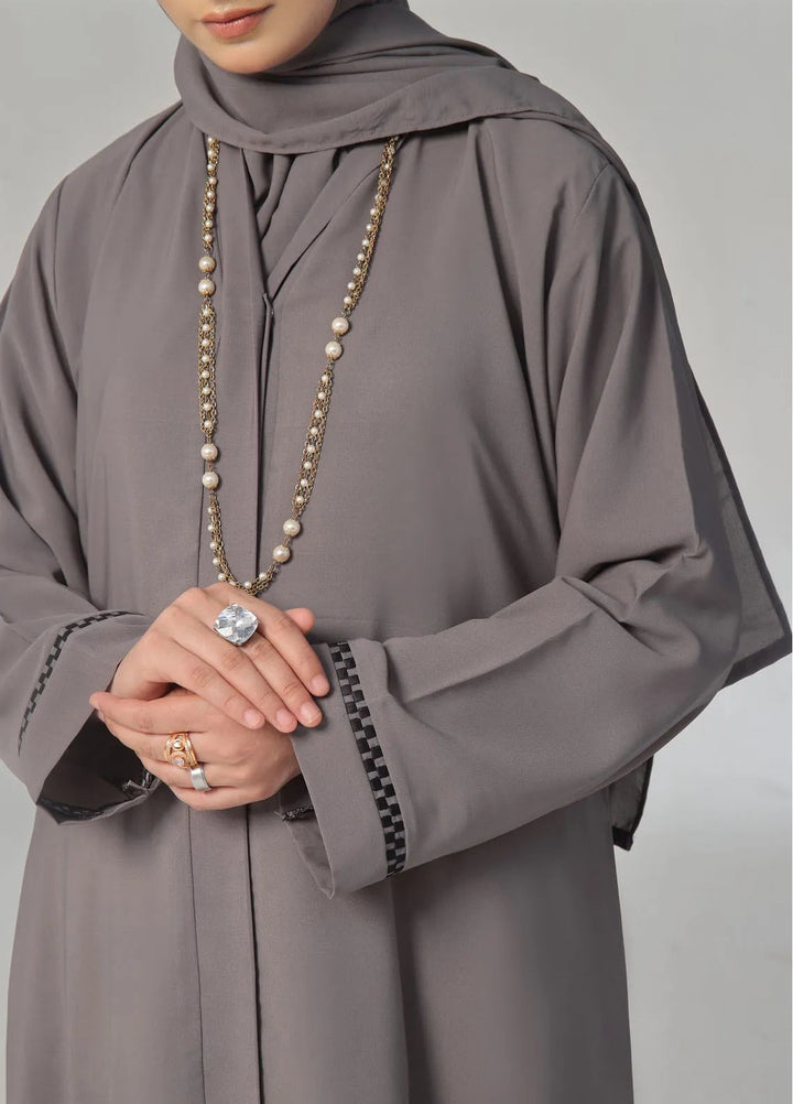 TGM Pret Embroidered Georgette Abaya Ghazal