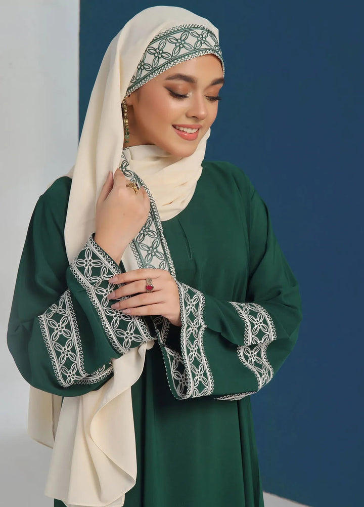 TGM Pret Embroidered Georgette Abaya Noora