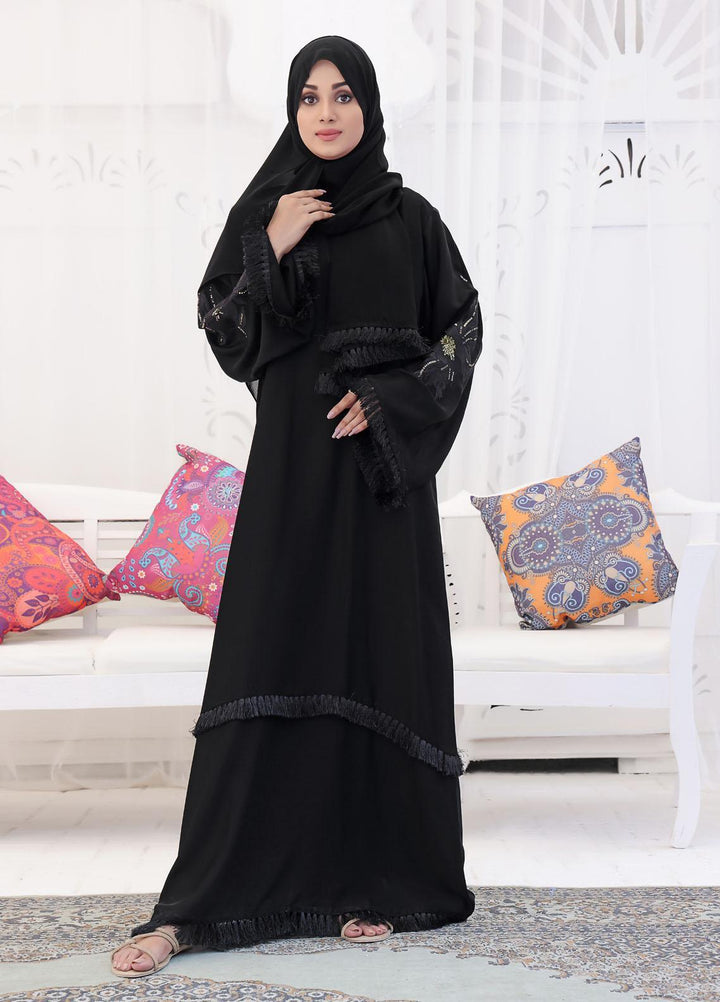 The Great Master (TGM)  Korean Nida Front Closed Abaya Zimal
