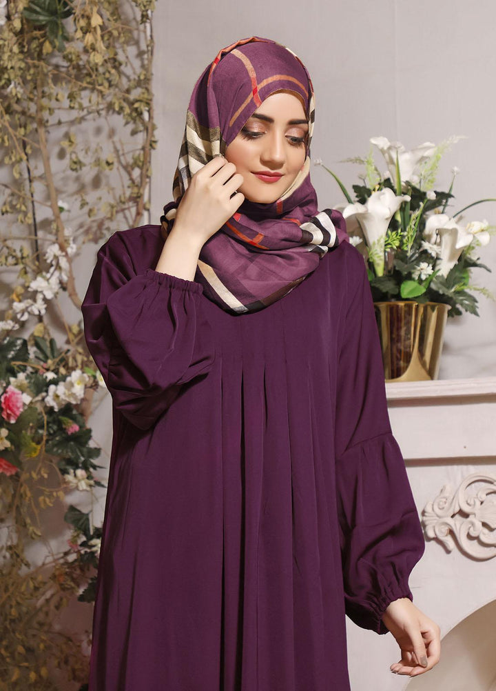 The Great Master (TGM)  Korean Nida Front Closed Abaya TGM22MM Shahtaj