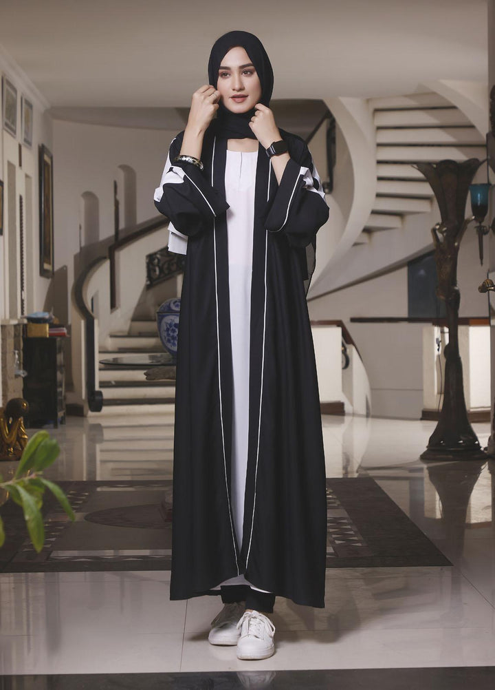 The Great Master (TGM)  Korean Nida Front Open Abaya TGM22MM Emaan