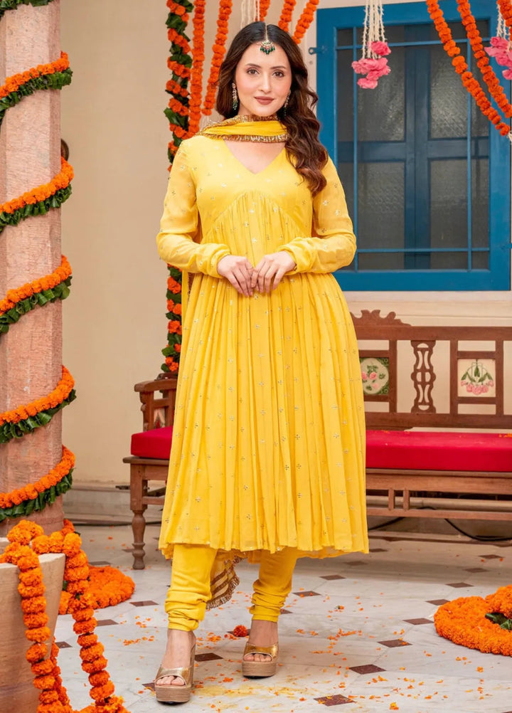 The Girls Store Pret Solid Chiffon 3 Piece Suit Gemma