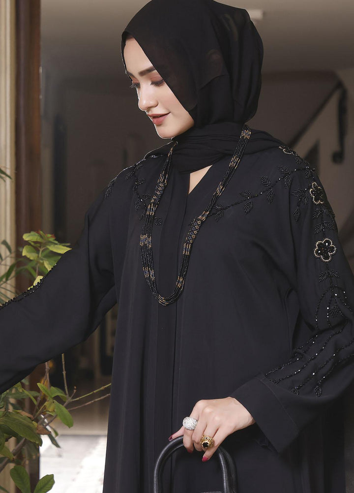 The Great Master (TGM) Front Open Nida Stitched Abaya TGM21A Mahjabeen