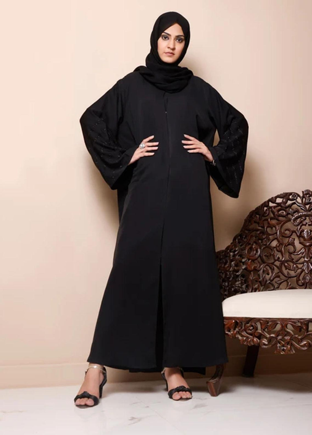 The Great Master (TGM) Formal Nida Stitched Abaya TGM21A Kaif e Nidha