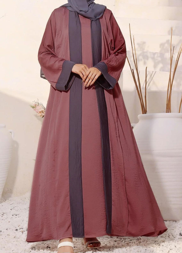 The Great Master (TGM)  Hareer Front Open Style Abaya Amna
