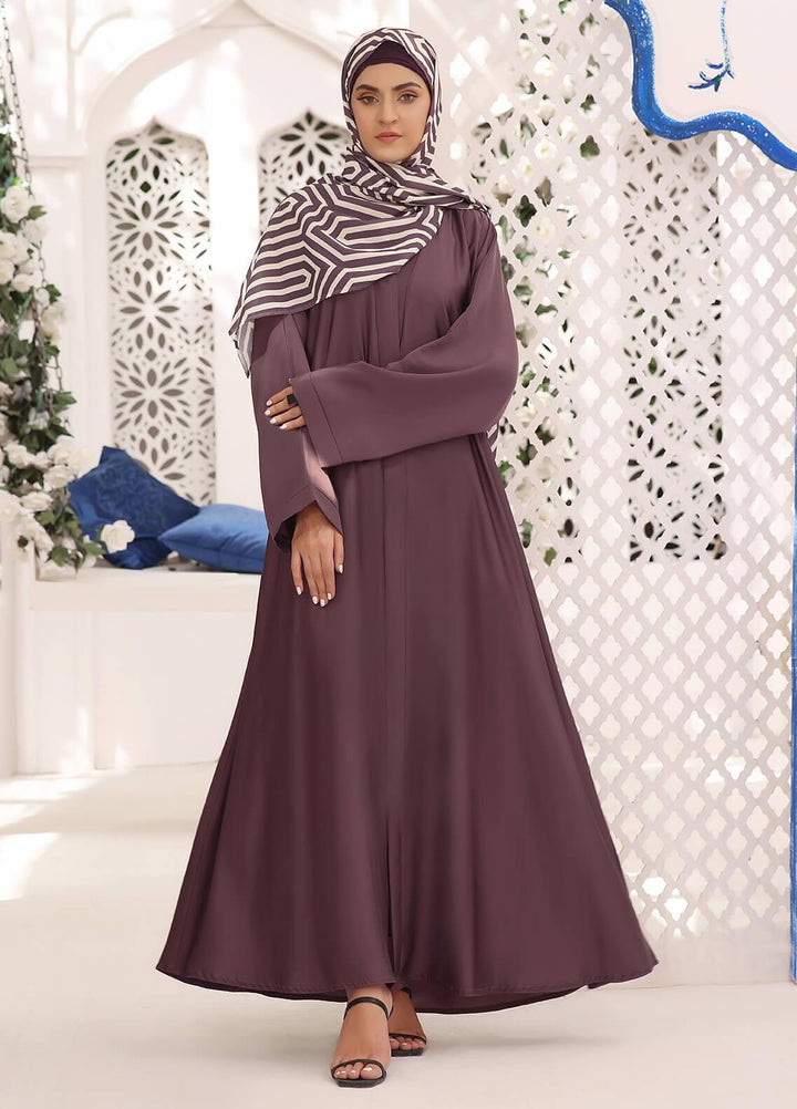 The Great Master (TGM)  Nida Front Open Style Abaya Noor