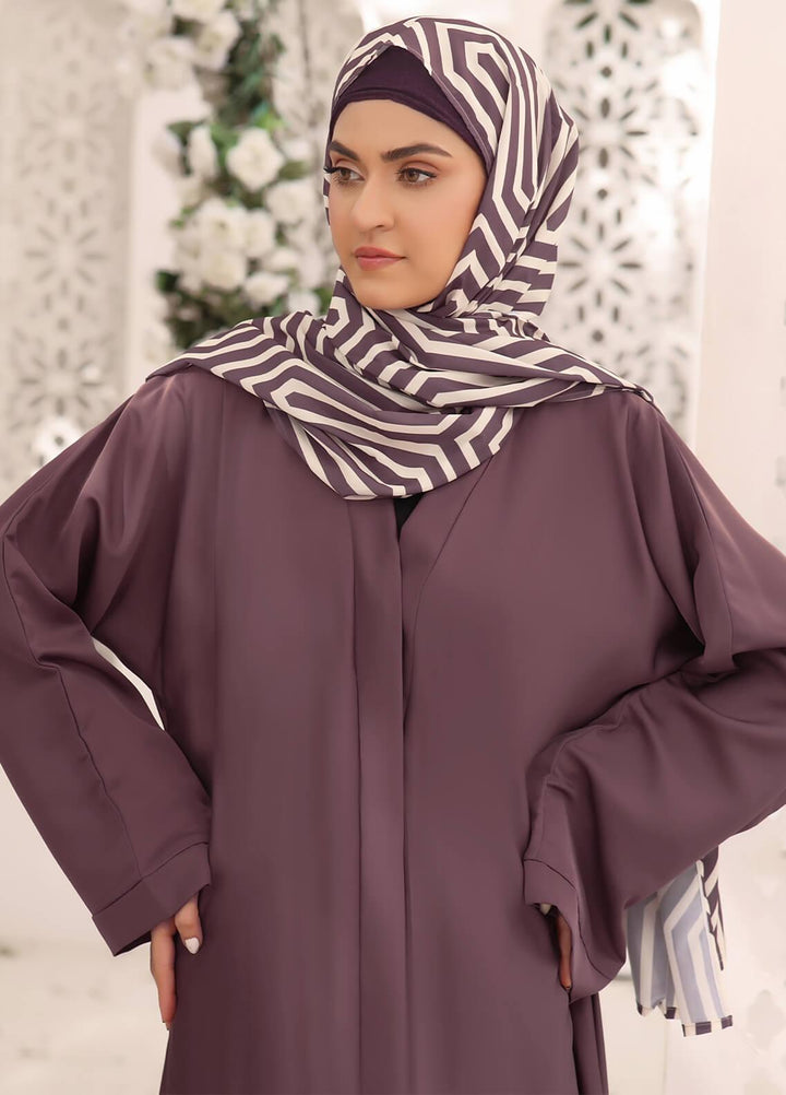 The Great Master (TGM)  Nida Front Open Style Abaya Noor