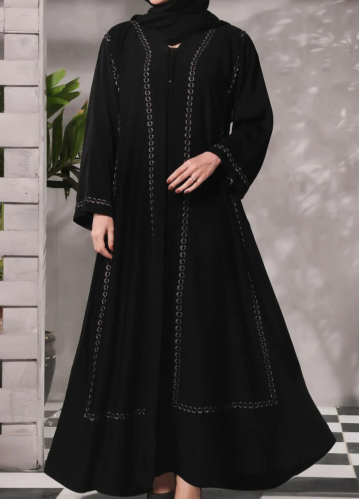 The Great Master (TGM)   Front Open Style Abaya Queen Black