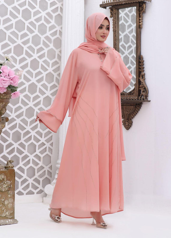 The Great Master (TGM)  Chiffon Front Closed Style Abaya Rukhsar