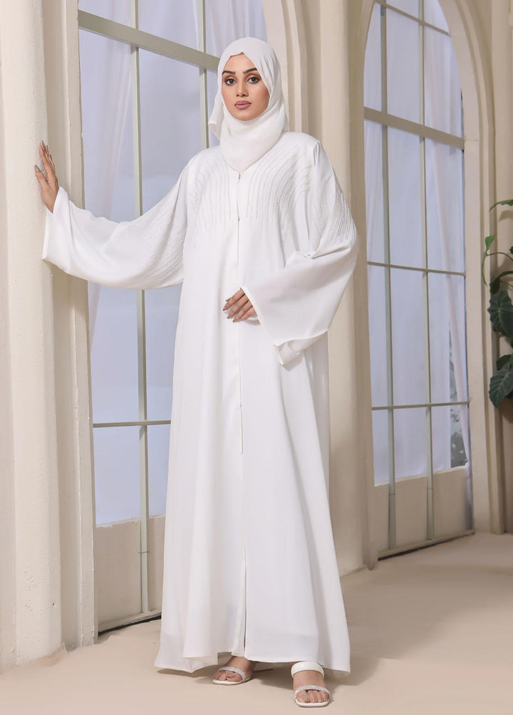 The Great Master (TGM)  Nida Front Open Style Abaya Crystal Charisma