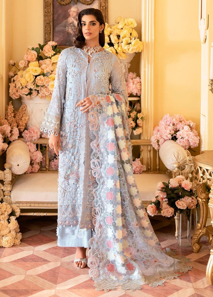 The Royal Palace By Nureh Embroidered Chiffon Suits Unstitched 3 Piece NU23RP NL-49 - Luxury Formal Collection