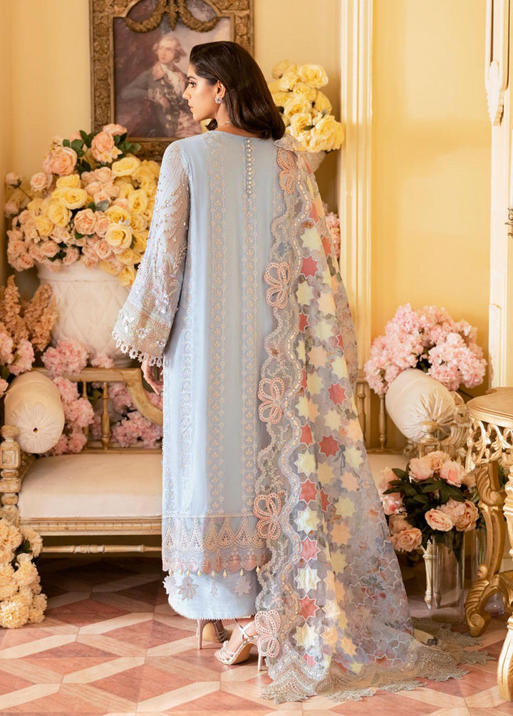 The Royal Palace By Nureh Embroidered Chiffon Suits Unstitched 3 Piece NU23RP NL-49 - Luxury Formal Collection