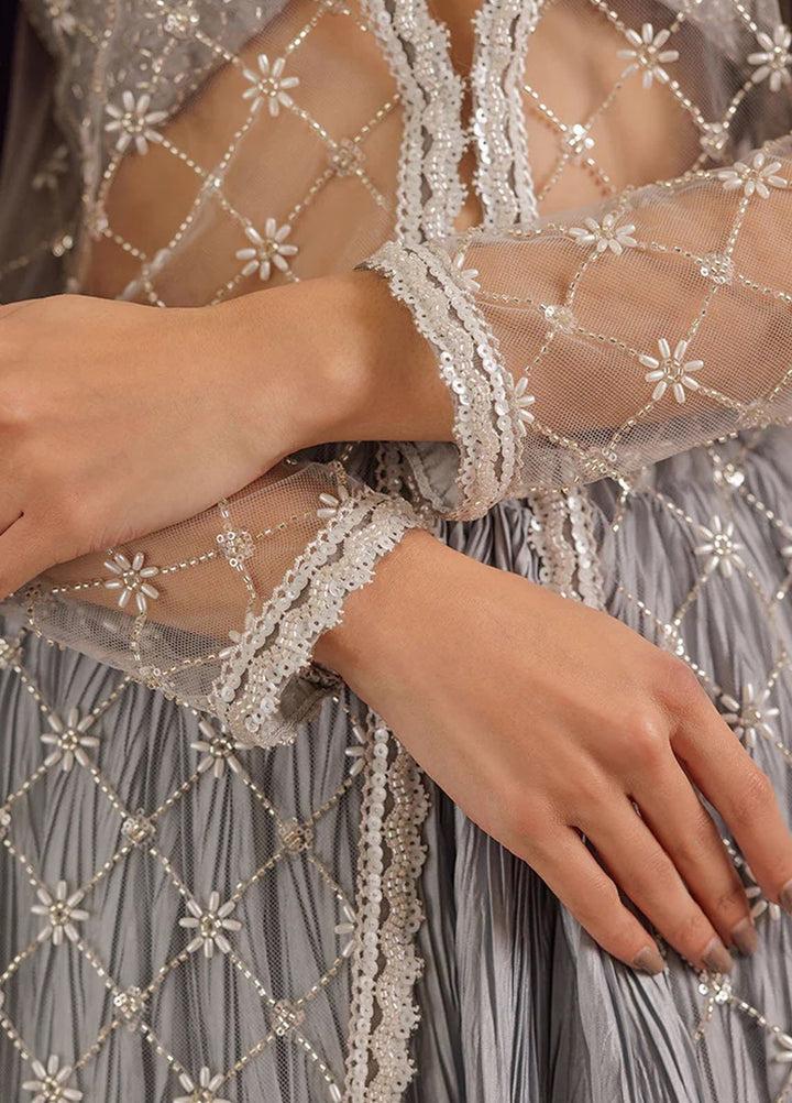 Thread and Motifs Pret Embroidered Net 3 Piece 9496