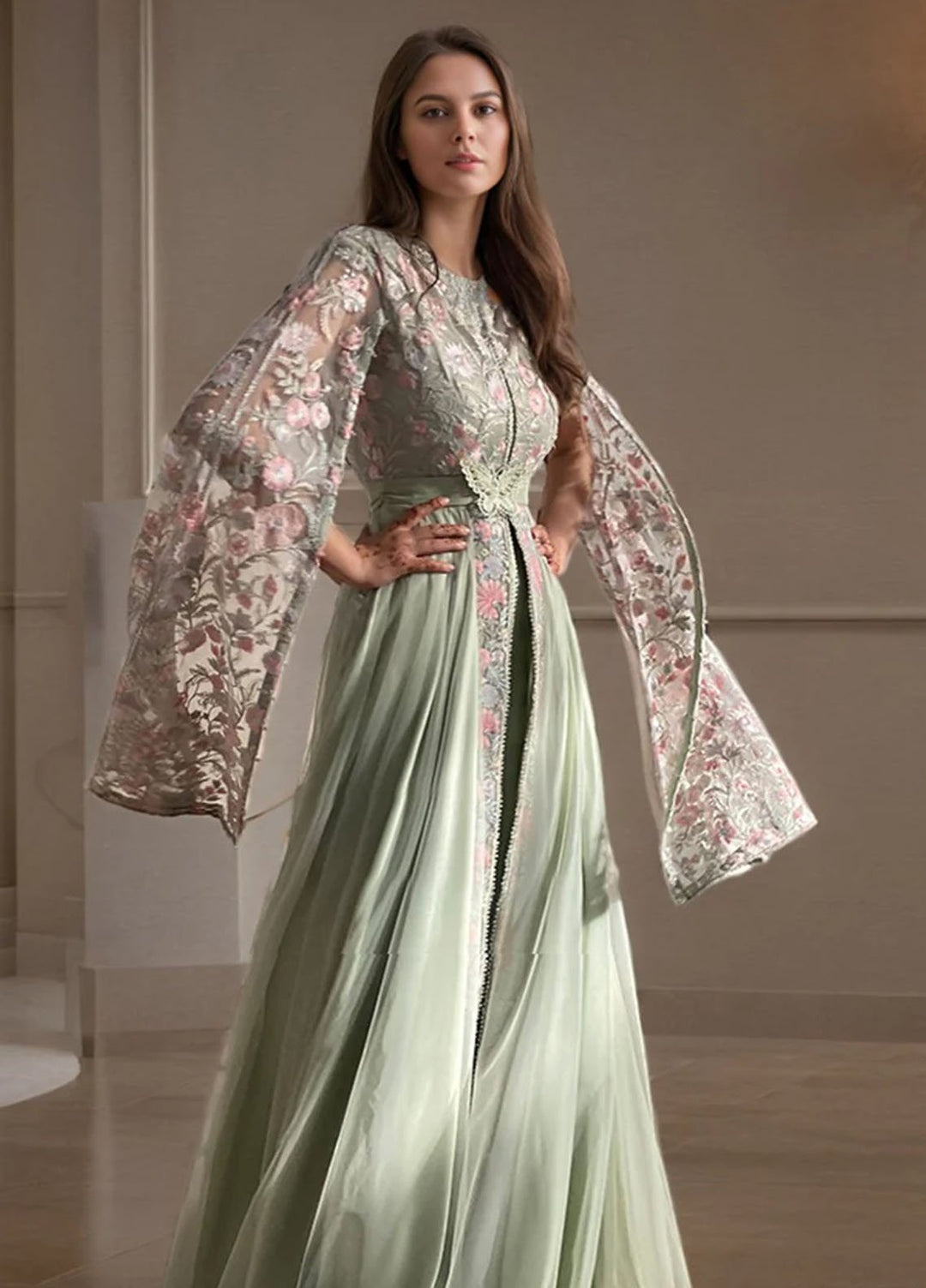 Thread and Motifs Pret Embroidered Organza 1 Piece 9118