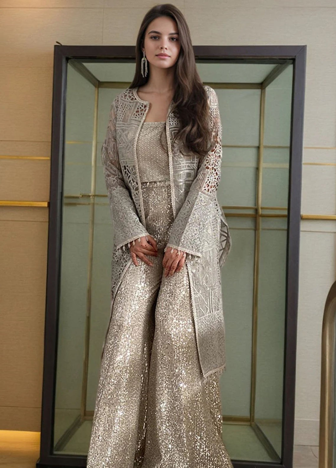 Thread and Motifs Pret Embroidered Organza 3 Piece 9510.1