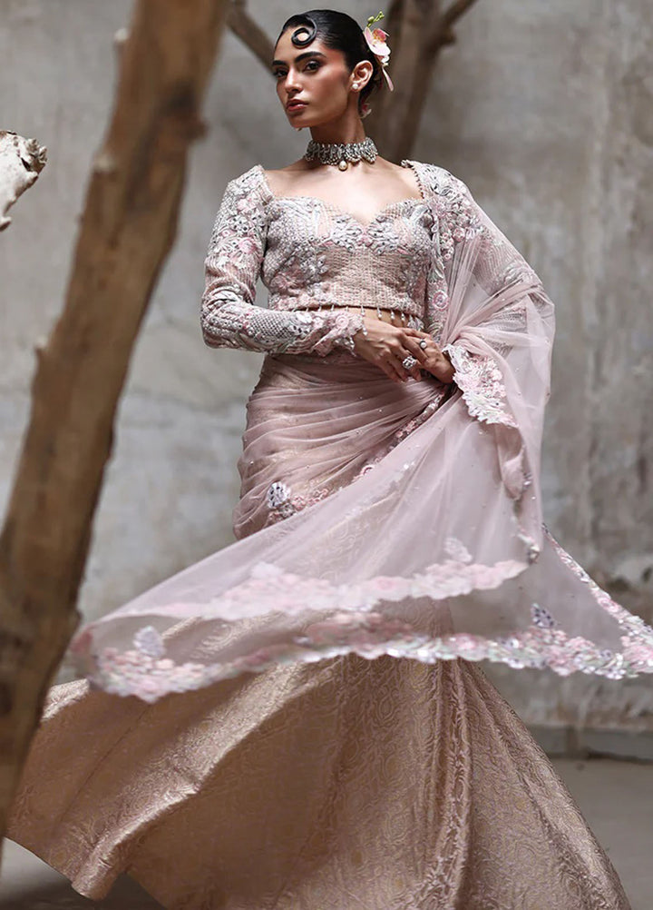 Thread and Motifs Pret Embroidered Organza 3 piece Suit 9124.4