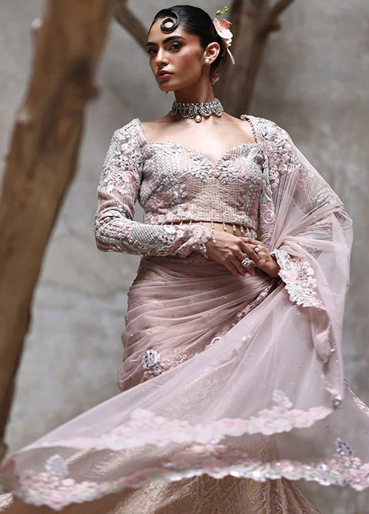 Thread and Motifs Pret Embroidered Organza 3 piece Suit 9124.4