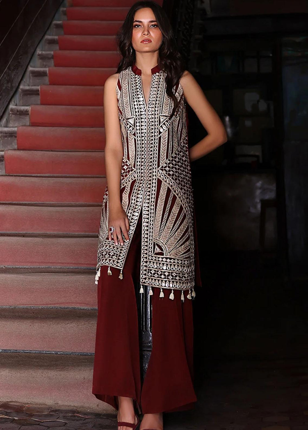 Threads & Motifs Pret Casual Organza Kurti THM21RW 7250