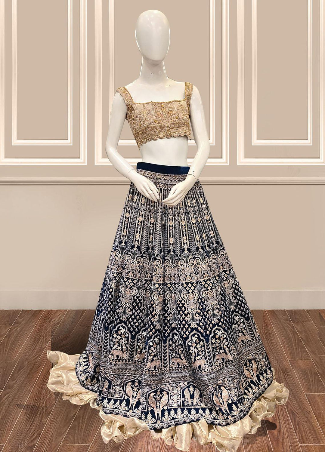 Threads & Motifs Luxury Pret Velvet 2 Piece Dress THM21F 7594
