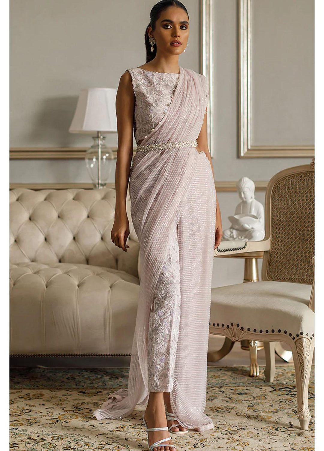 Threads & Motifs Luxury Pret  Organza Saree THM22F 7863.1