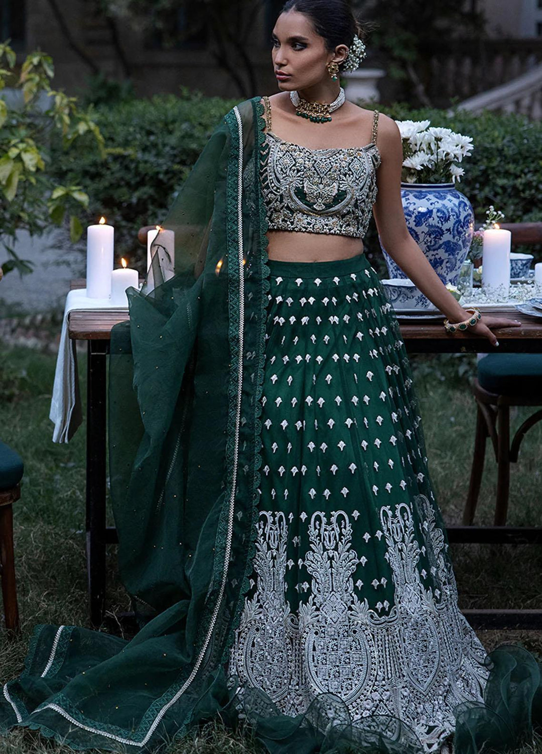 Threads & Motifs Pret  Net Lehenga and Blouse THM21F 7717