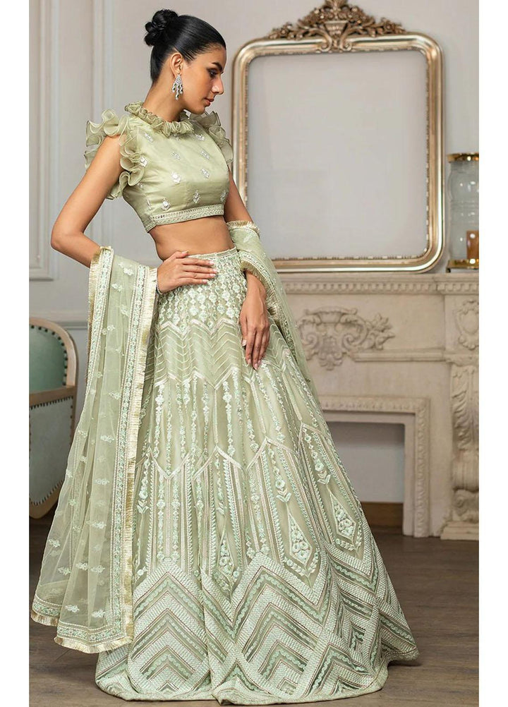 Threads & Motifs Luxury Pret  Organza Lehenga and Blouse 8190