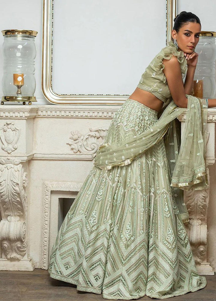 Threads & Motifs Luxury Pret  Organza Lehenga and Blouse 8190