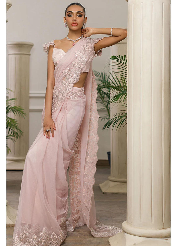 Threads & Motifs Luxury Pret  Net Saree 8237