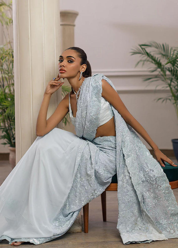 Threads & Motifs Luxury Pret  Chiffon Saree 8301