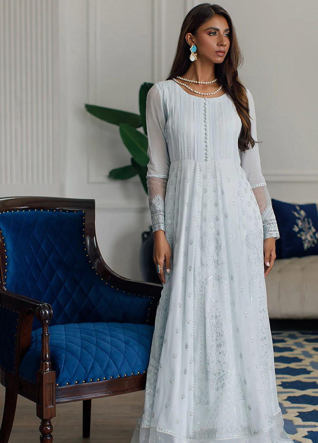 Threads & Motifs Pret Formal Chiffon Dress 7891