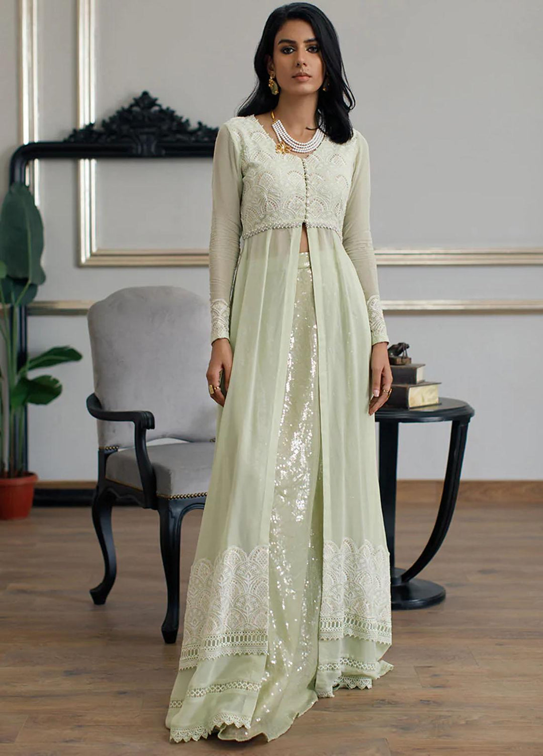 Threads & Motifs Pret Formal Chiffon Lehenga and Blouse 7923.1