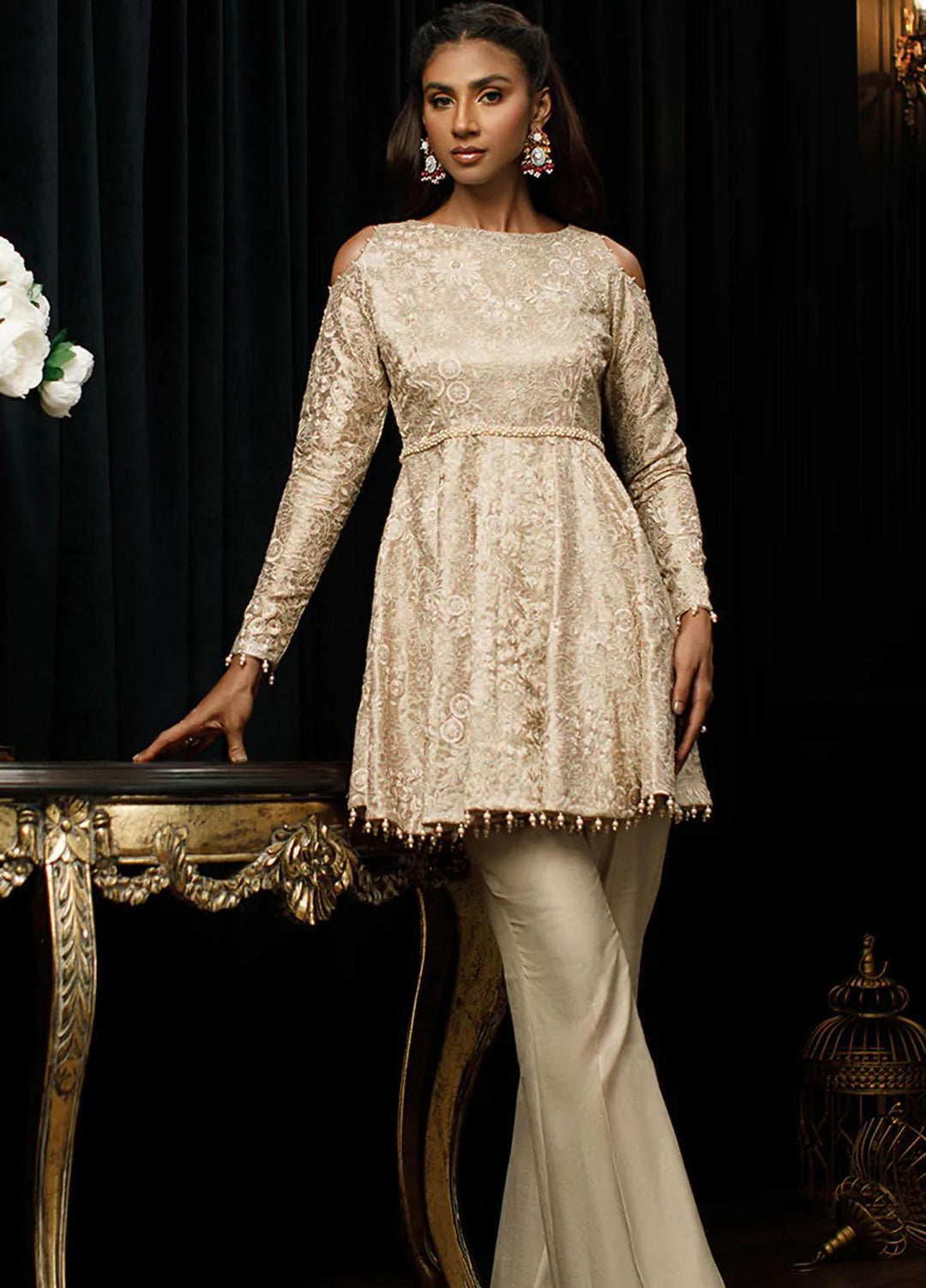 Threads & Motifs Pret Formal Tissue Peplum Dress 7934.1