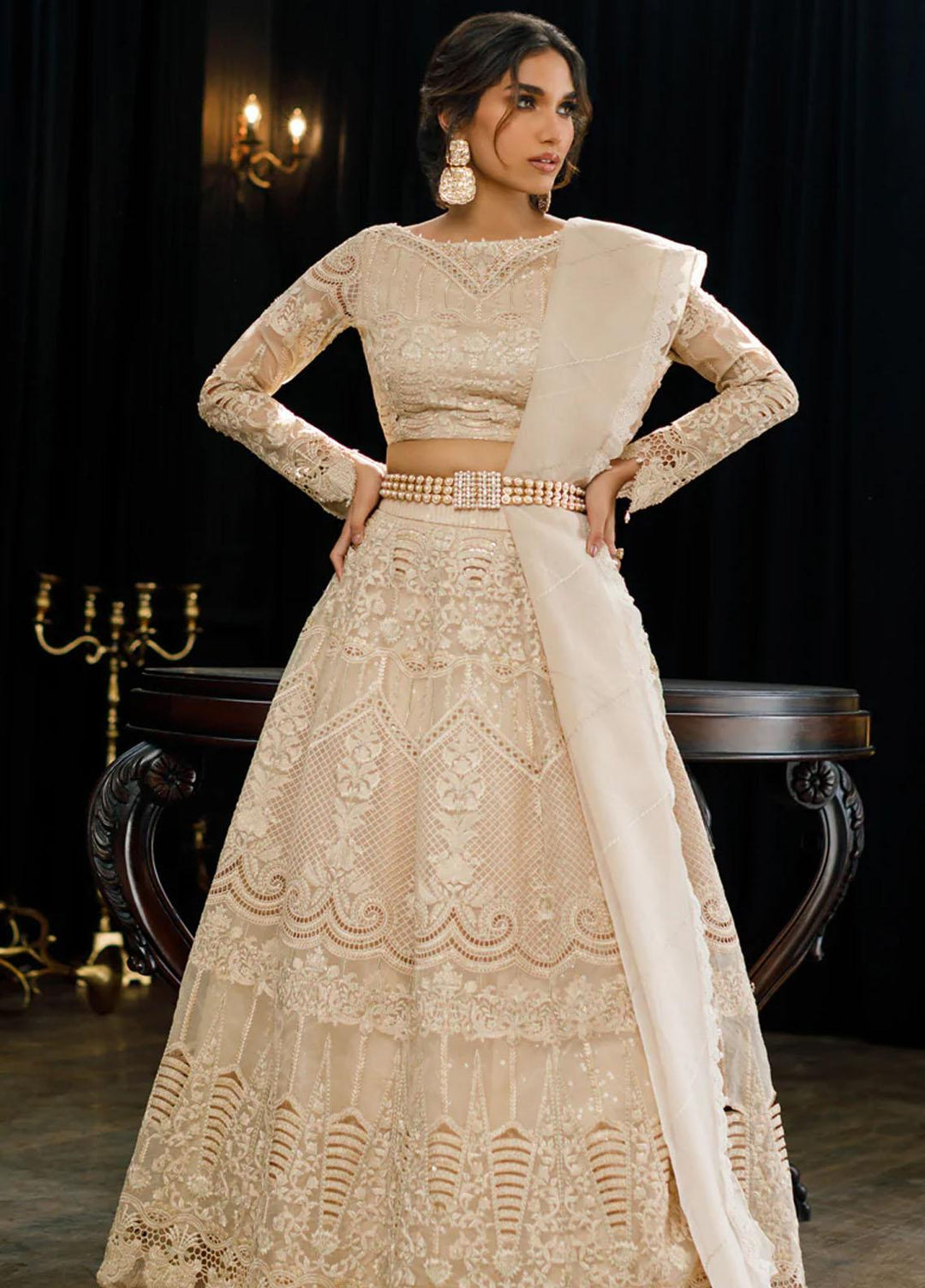 Threads & Motifs Pret Formal Organza Lehenga and Blouse 7941.4