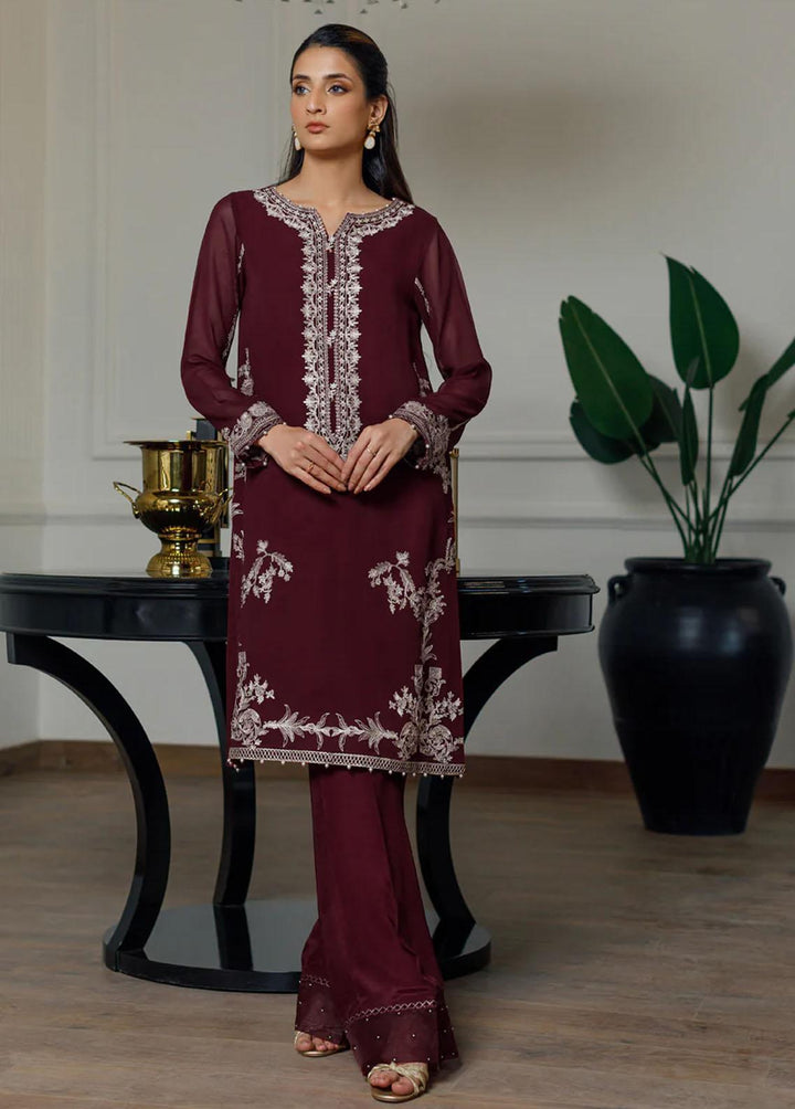 Threads & Motifs Pret Embroidered Chiffon Kurti 8451