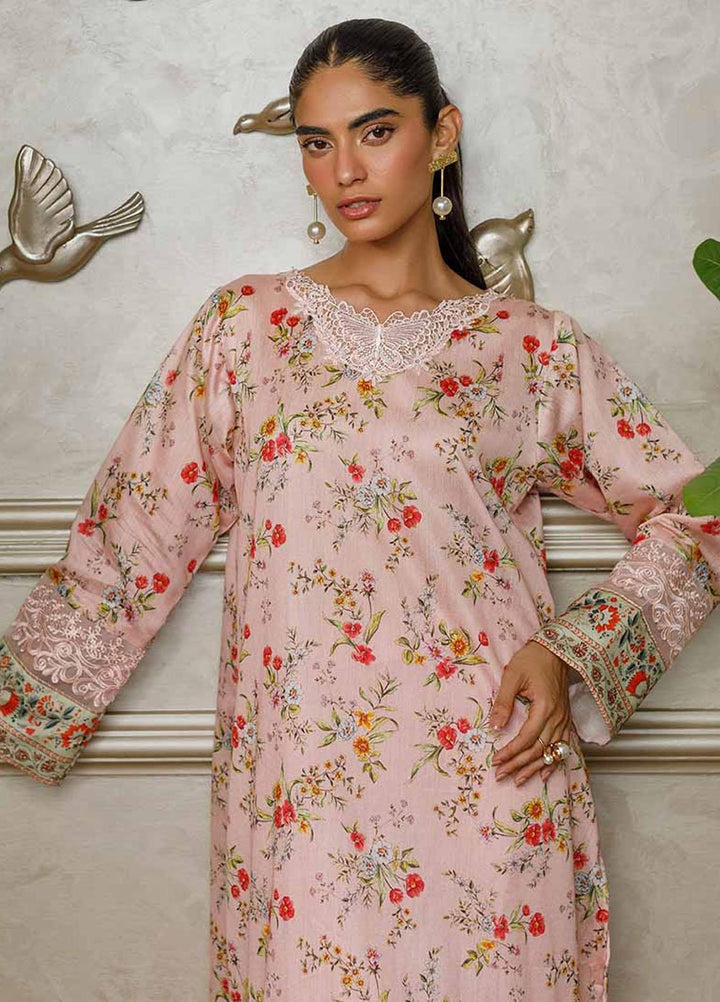 Threads & Motifs Pret Embroidered Khaadi Net Shirt 8486