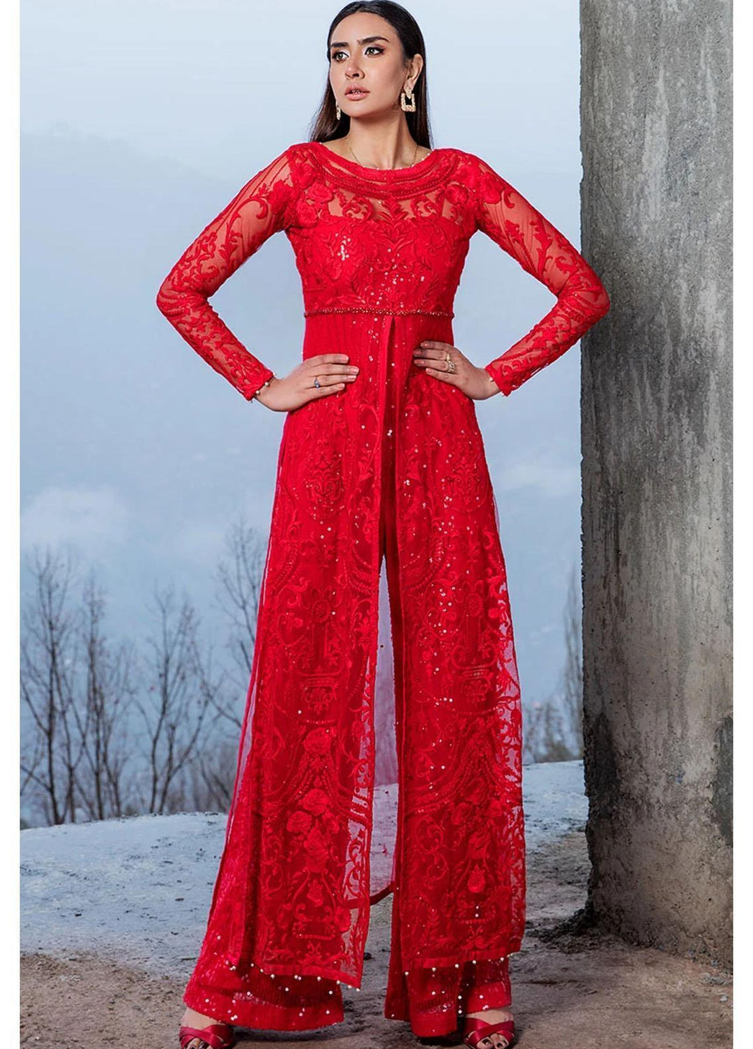 Threads & Motifs Pret Semi Formal Net Jumpsuit THM21SF 5894.1